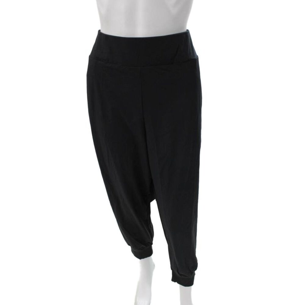 Nike Women Black Jogger Pants Nylon Pull On Plus Size 2X